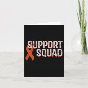 Ljukemia Awareness Support Squad Comfort Färg Ad Kort