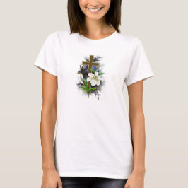 Ljung cirklar den bästa w-/Blueblommakor Tee Shirt