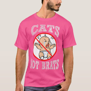 Ljuniga katter som inte är barn, som inte har klat t shirt