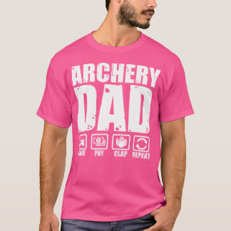 Ljuny Archery Pappa Proud Archer Far Humor Far T Shirt