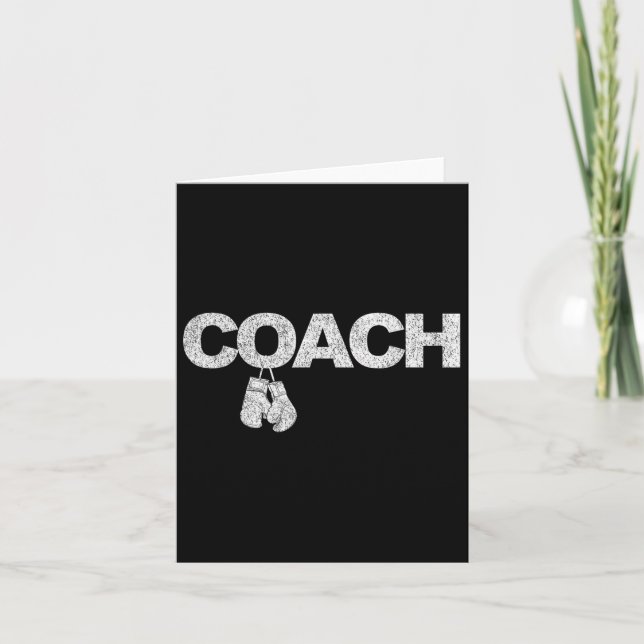 Ljuny Boxing Coach Boxing Trainer Retro 1 Kort (Framsida)