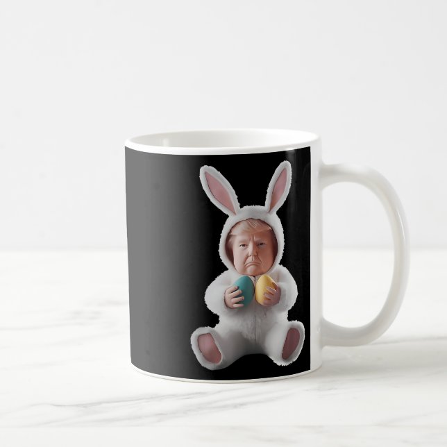 Ljuny Bunny Påsk Trump Meme Glad påsk Day Kaffemugg (Höger)