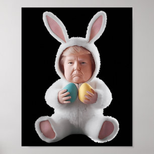 Ljuny Bunny Påsk Trump Meme Glad påsk Day Poster
