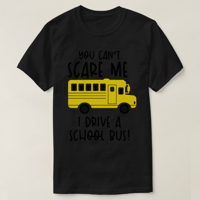 Ljuny Buss Driver School Buss Driver Handläggare i T Shirt (Design framsida)