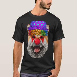 Ljuny Clown Shiba Inu Circus Carnival Costume Them T Shirt