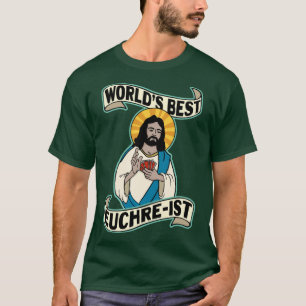 Ljuny Euchre Worlds Bästa Euchreist Jesus Pun T Shirt