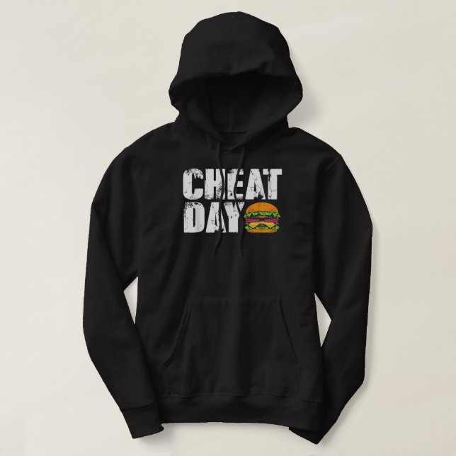 Ljuny Fast Food Hamburger Cheeseburger ChetDay Hoodie (Design framsida)