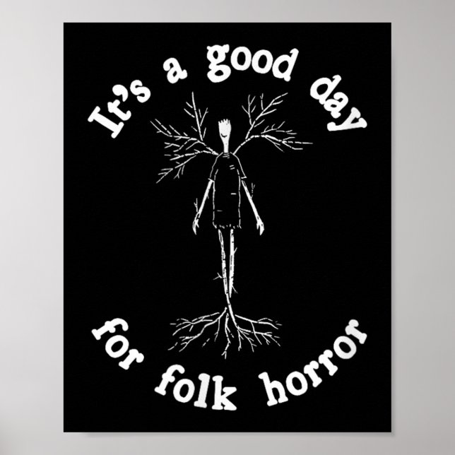 Ljuny folkskräck som säger Ancient Pagan Symbol Cr Poster (Framsidan)