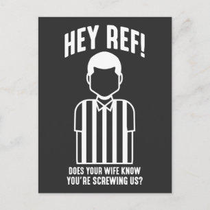 Ljuny fotbollsmatchare Referee Sarcasm Vykort