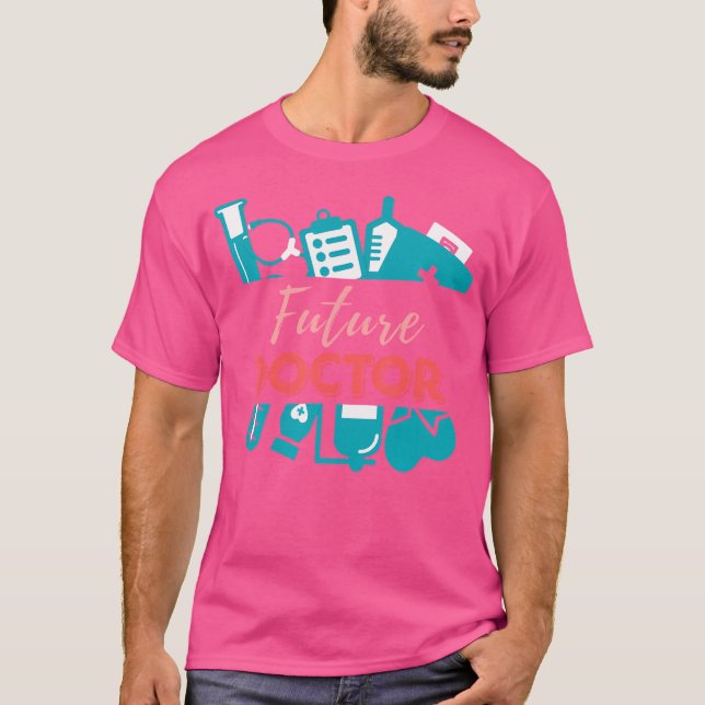 Ljuny framtida Doktor Md Kids Medical Student Nove T Shirt (Framsida)
