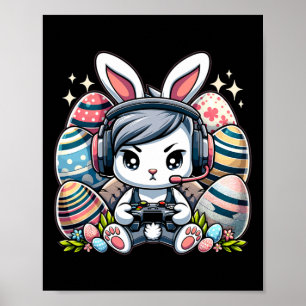 Ljuny Glad påsk Day Bunny Egg Boys Girls Kids G Poster