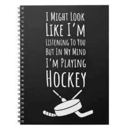 Ljuny Hockey Team Gifts Sports Player Humor Say Anteckningsbok