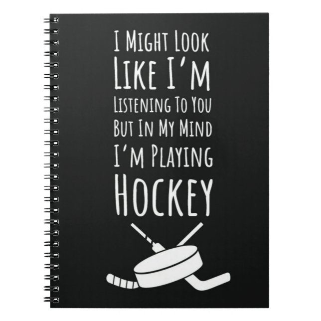 Ljuny Hockey Team Gifts Sports Player Humor Say Anteckningsbok (Framsidan)