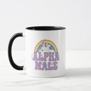 Ljuny ironisk alfavimale Unicorn Rainbow Magic Mugg