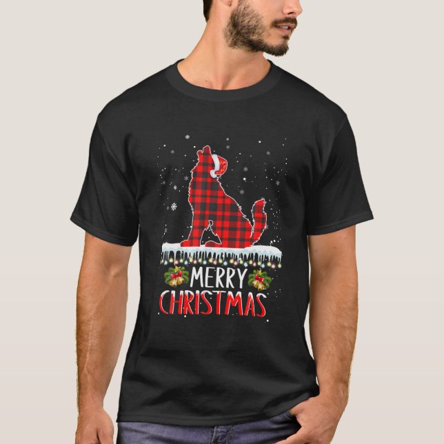 Ljuny Julafton Santa Red Play Varg jul Pajama W T Shirt (Framsida)