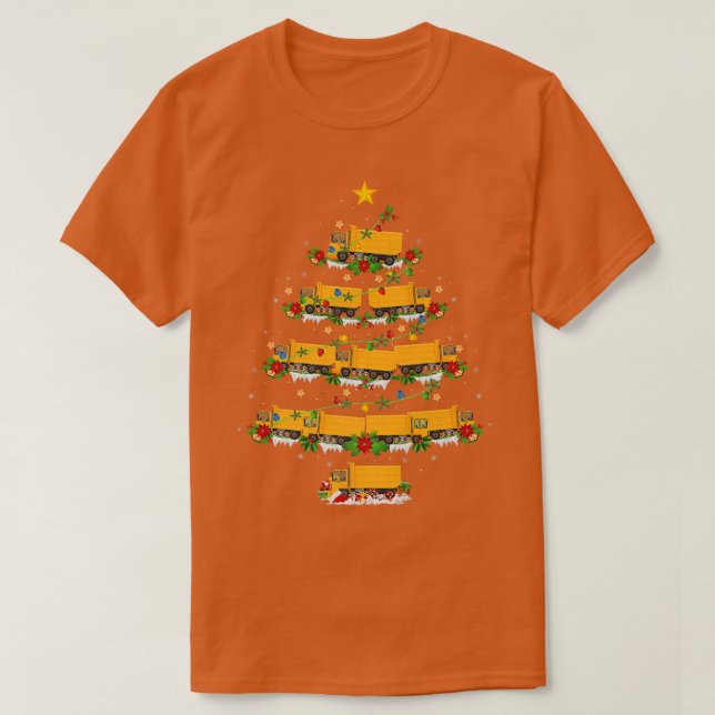 Ljuny Lastbil Älskare Julafton Matchning av Santa  T Shirt (Design framsida)