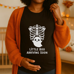 Ljuny Little Boo kommer snart Moderskap Halloween T Shirt