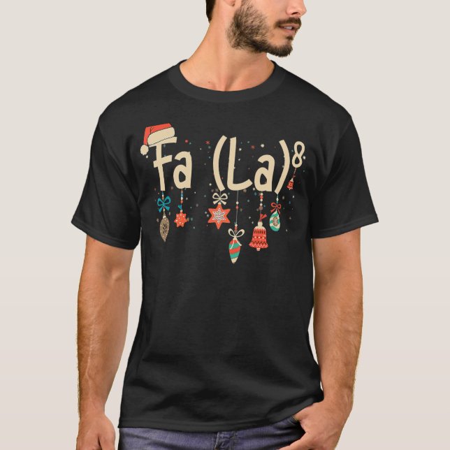 Ljuny Math Santa FA (LA) 8 för Math Teach T Shirt (Framsida)