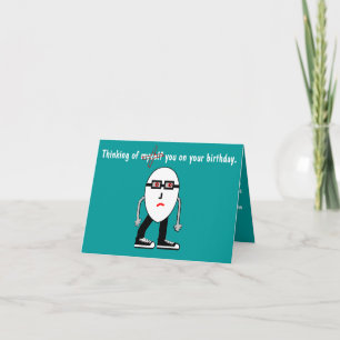 Ljuny Narcissist Hipster Egg Birthday Card Gift Kort