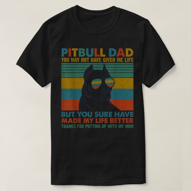 Ljuny Pitbull Pappa du kanske inte gett mig Li T Shirt (Design framsida)