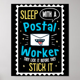 Ljuny Postal Worker Say - Mailman Postman Posta Poster