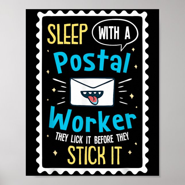 Ljuny Postal Worker Say - Mailman Postman Posta Poster (Framsidan)