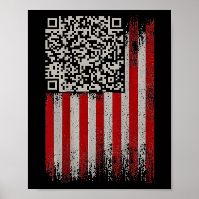 Ljuny Qr Trumps Dancing Dance Code Poster (Framsidan)