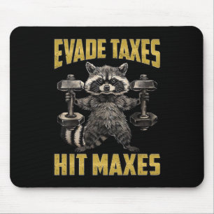 Ljuny Raccoon Weight Lyfts Gym Evade Taxes Slå M Musmatta