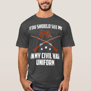 Ljuny Reacement My Civil Krig Uniform Krig T Shirt