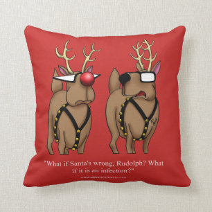 Ljuny Reindeer Humor jul Pillow Gift Kudde