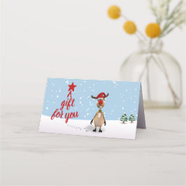 Ljuny Reindeer Julgran Gift Card Placeringskort