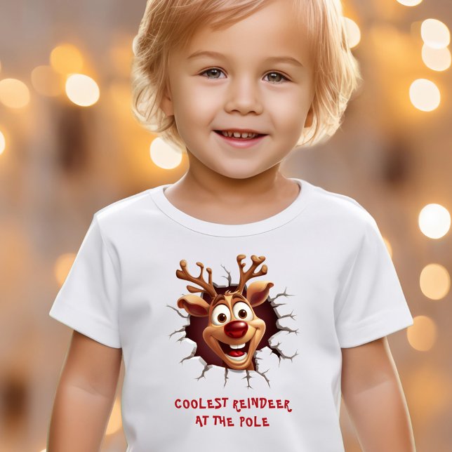 Ljuny Rudolph Reindeer jul Namn Text T Shirt (Funny Rudolph Reindeer Christmas Name Text T-Shirt)