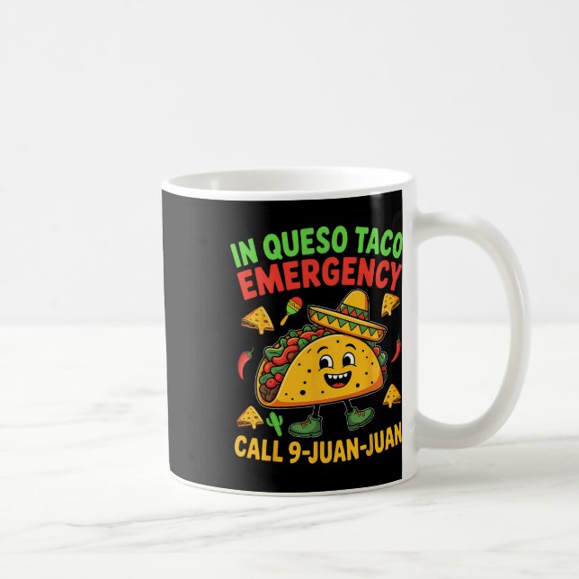 Ljuny sa Meme Cinco De Mayo Mexican Taco Fiest Kaffemugg (Höger)