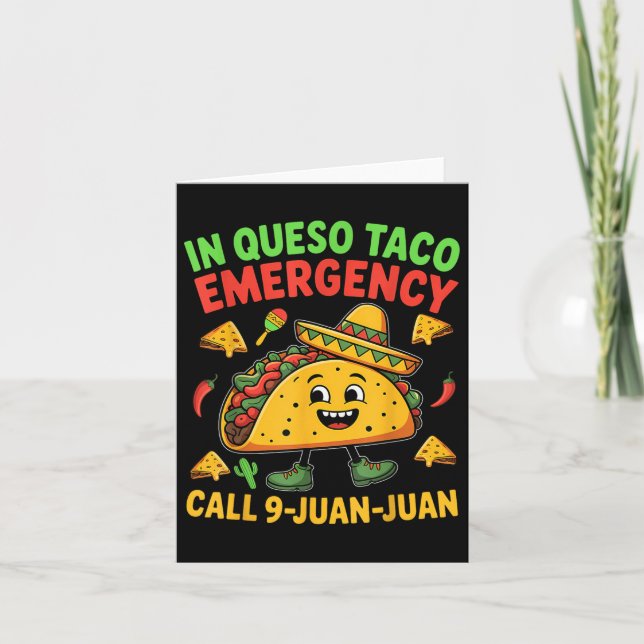 Ljuny sa Meme Cinco De Mayo Mexican Taco Fiest Kort (Framsida)