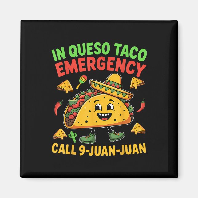 Ljuny sa Meme Cinco De Mayo Mexican Taco Fiest Magnet (Framsidan)