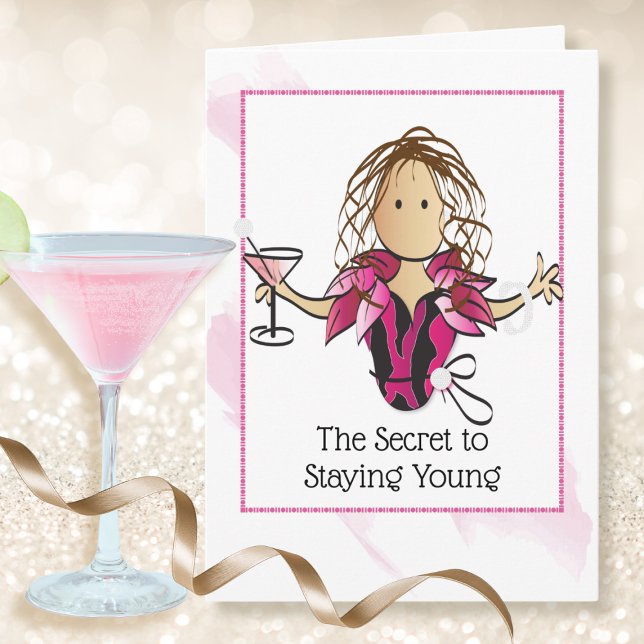 Ljuny Say African American Older Woman Birthday Kort (Skapare uppladdad)