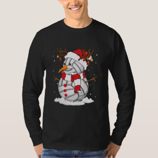 Ljuny Snögubbe Volleyball-jultomten Pajama Santa T Shirt