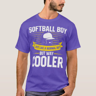 Ljuny Softball Älskare Boys Manar Kids Softball Pl T Shirt