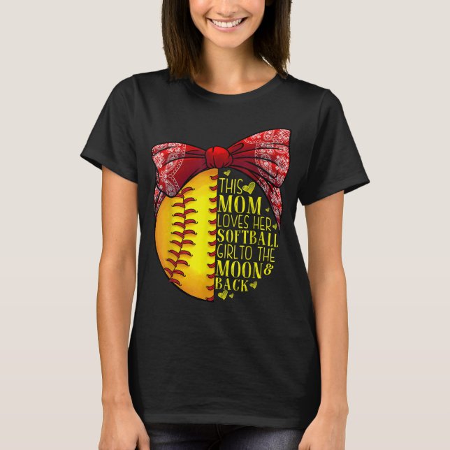 Ljuny Softball Gift Mamma Women Pitcher Catcher Gi T Shirt (Framsida)