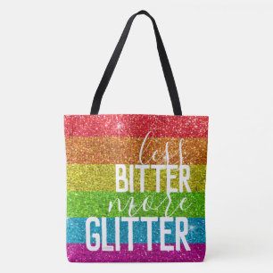 Ljuny som säger Gay pride Humor Rainbow Glitter Tygkasse