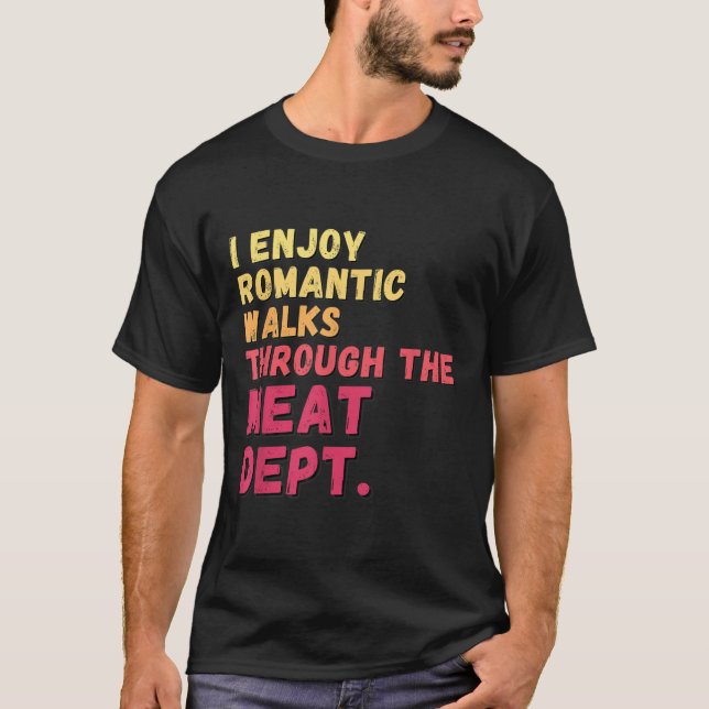 Ljuny som säger Kött dept Bacon Beef Grilling Bbq  T Shirt (Framsida)