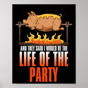 Ljuny som säger Rostat Gris Rotisserie Gris Älskar Poster