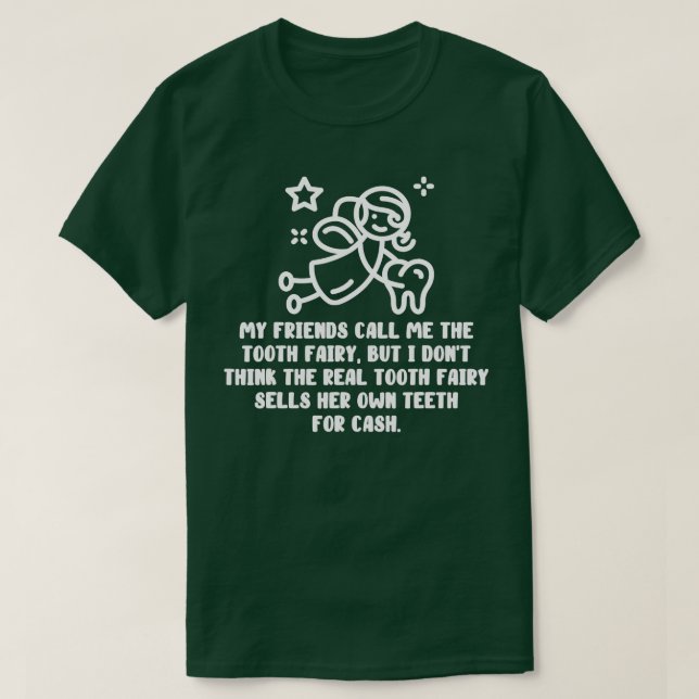 Ljuny som säger tandassistenten Humor Dentist Hygi T Shirt (Design framsida)
