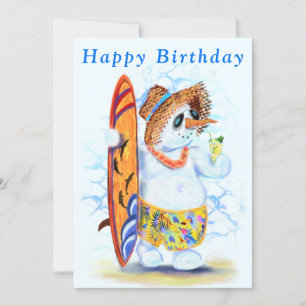 Ljuny sommar Snögubbe Surfer Drinks Fresh Cocktail