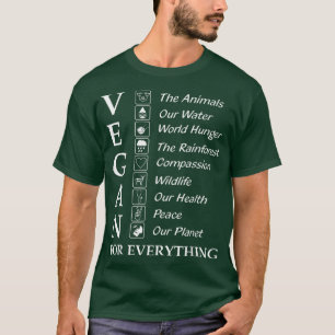 Ljuny Vegan Gift Shirt Vegan för allt grönt T Shirt