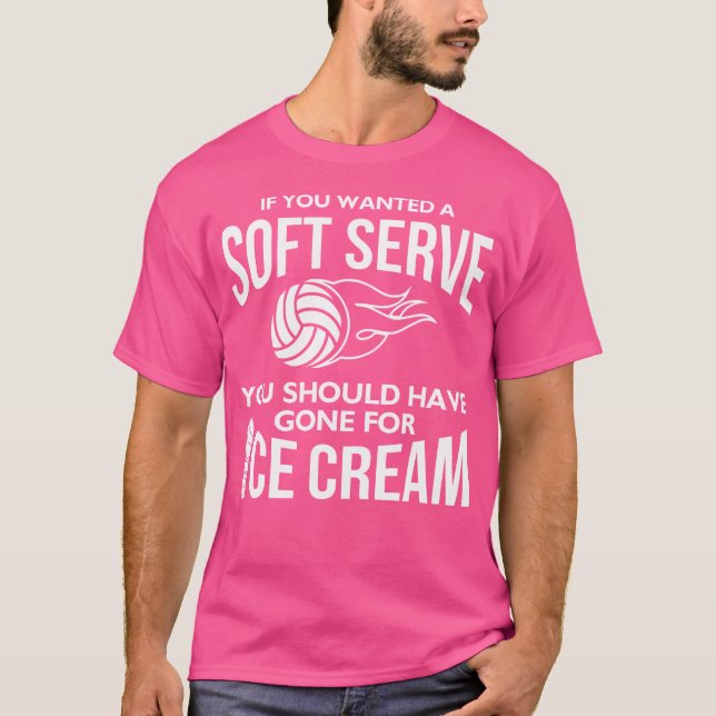 Ljuny Volleyball Soft  Ice Cream T Shirt (Framsida)