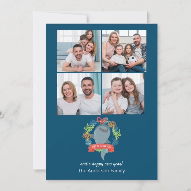 Ljuny Whale Shark Photo jul Julkort (Framsida)