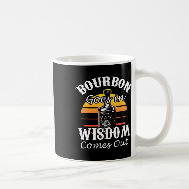 Ljuny Whiskey Bourbon Drinking Gift for Whisky Flä Kaffemugg (Höger)