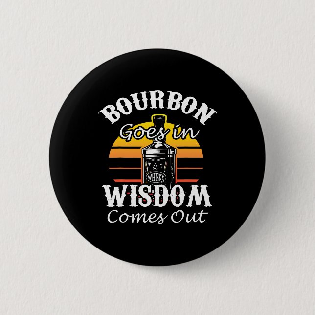 Ljuny Whiskey Bourbon Drinking Gift for Whisky Flä Knapp (Framsida)