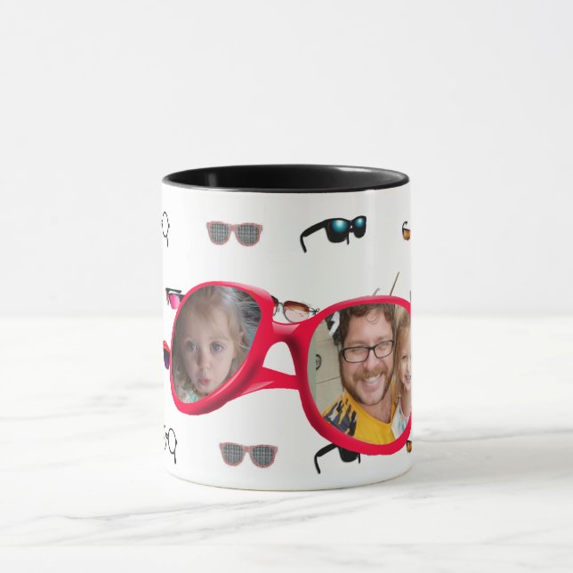 Ljunyssnassofoto Personlig Coffee Mugg (Center)